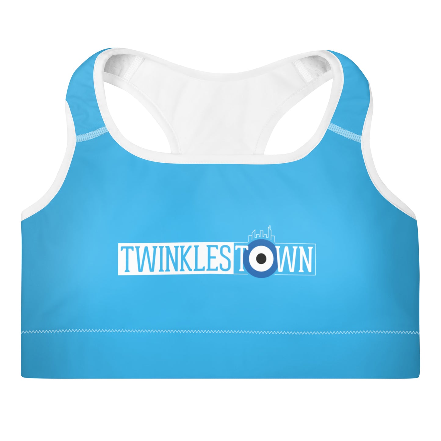 Blue Padded Sports Bra