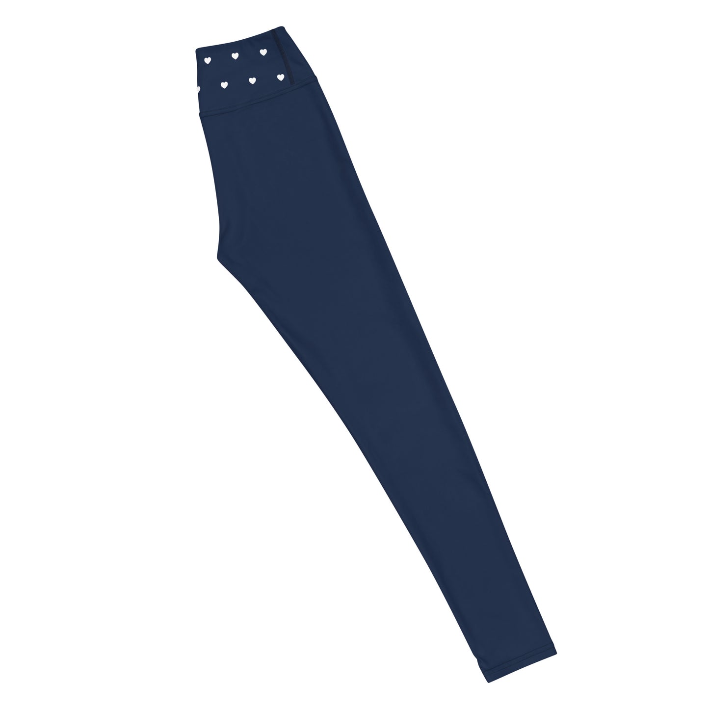 Lift & Sculpt: Navy Blue With Hearts Yoga Leggings