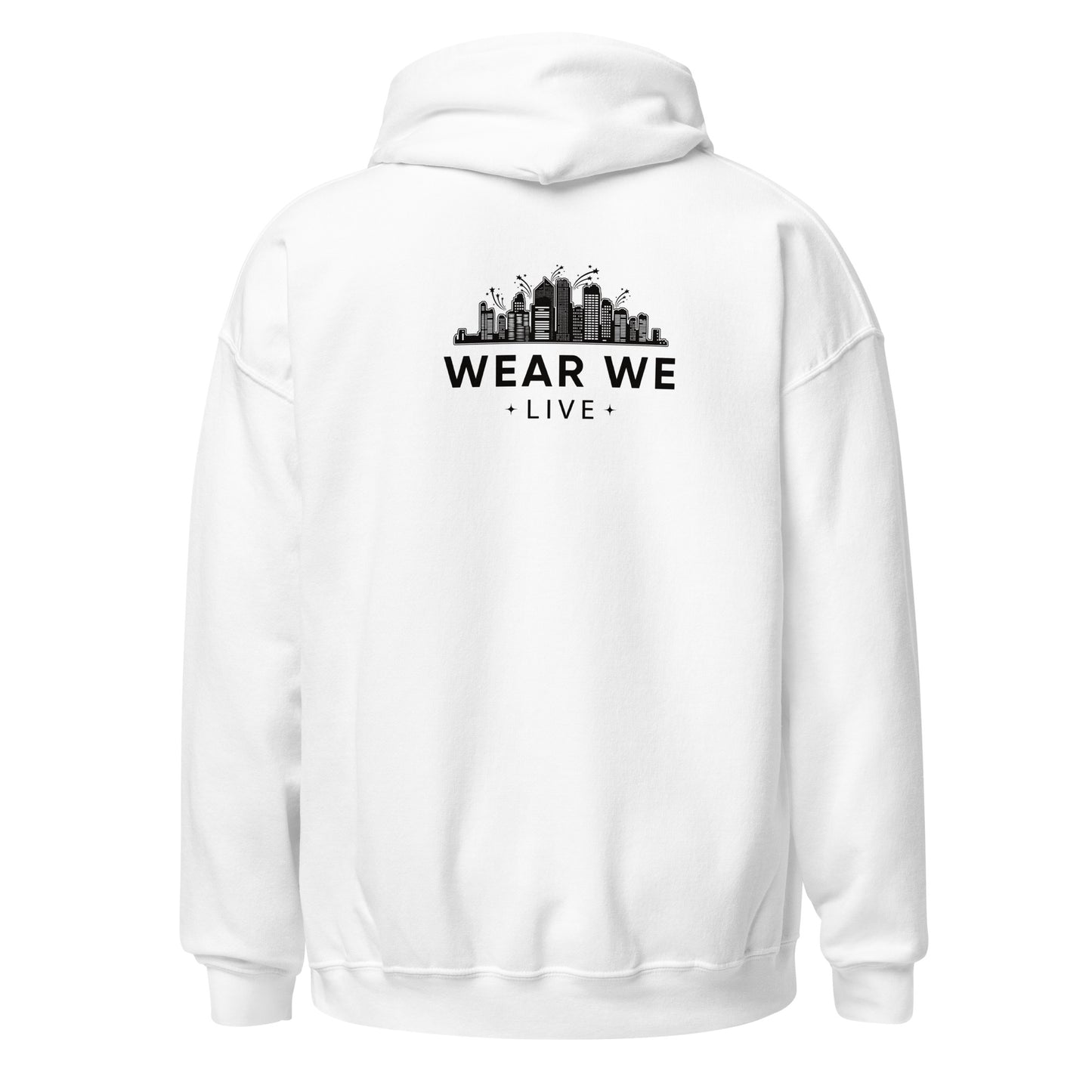 Unisex White Hoodie