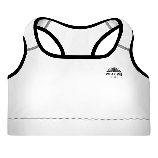 White Sports Bra